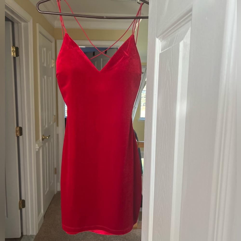 Red Windsor mini dress